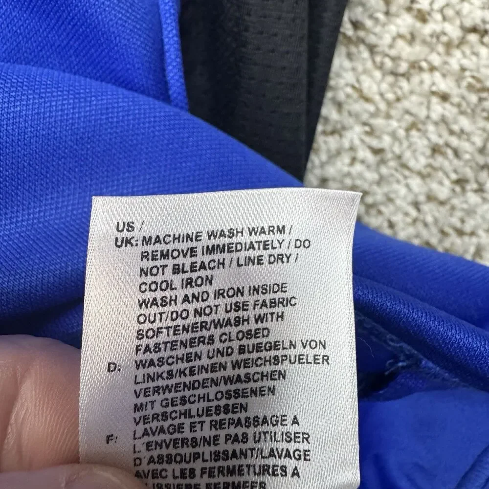Adidas Condi training Jacket‎ Mens Medium Blue ClimaCool Full Zip Polyester New